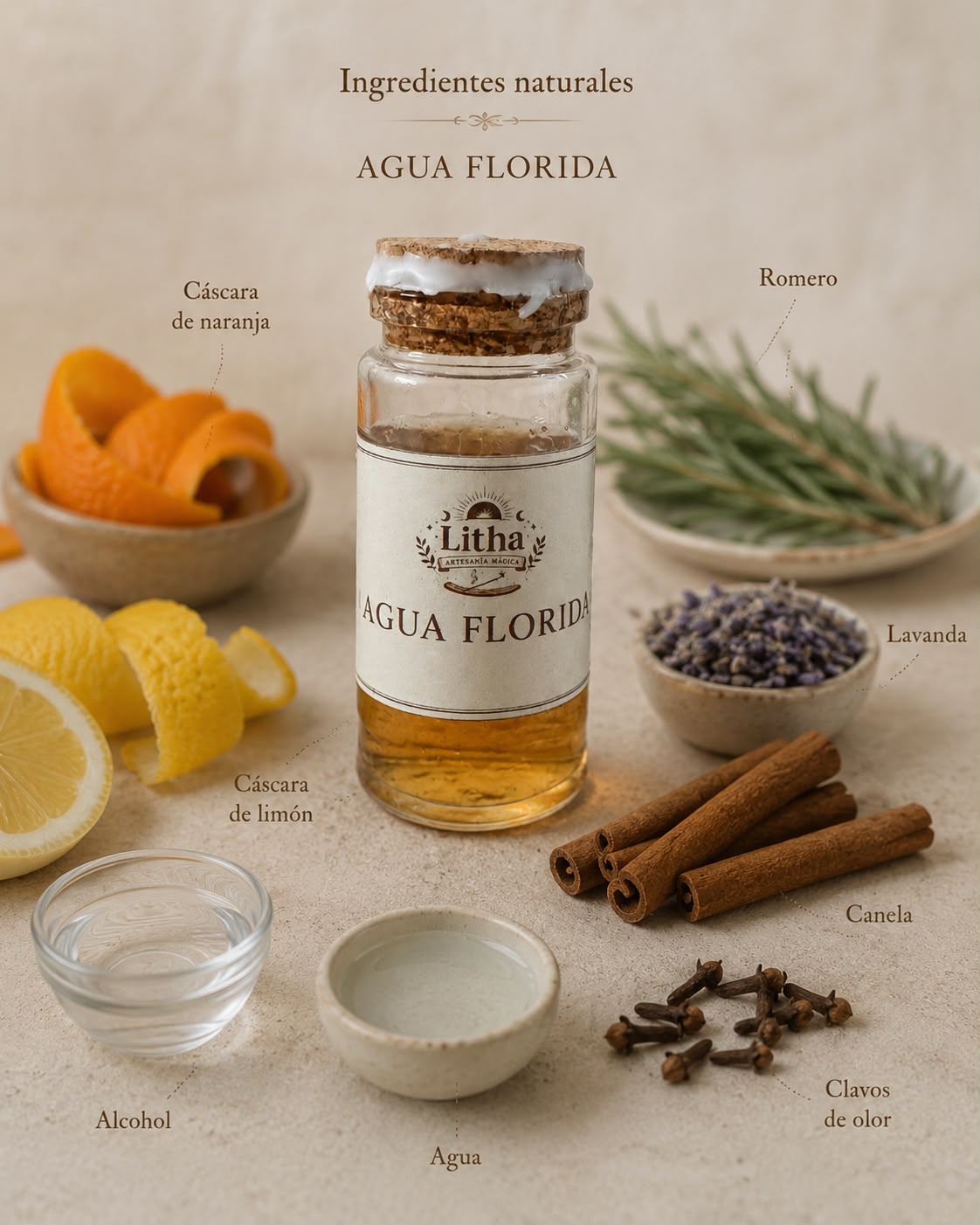 Agua Florida Artesanal – 100% Natural