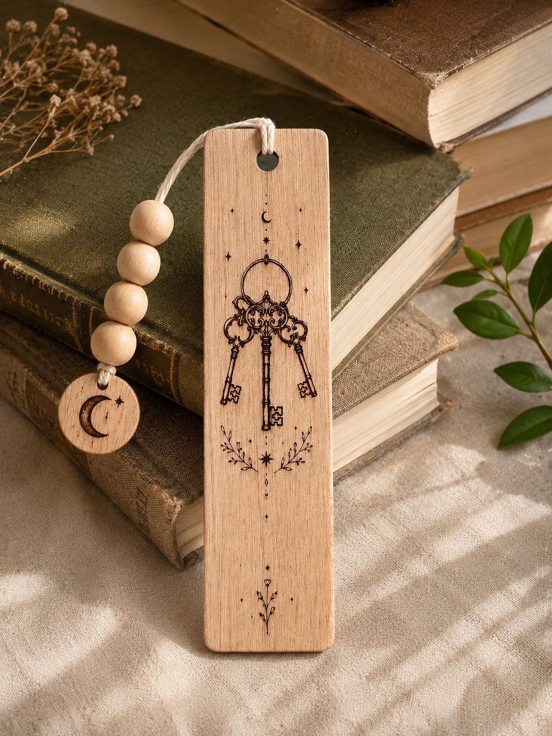 Marcapáginas Místico de Madera