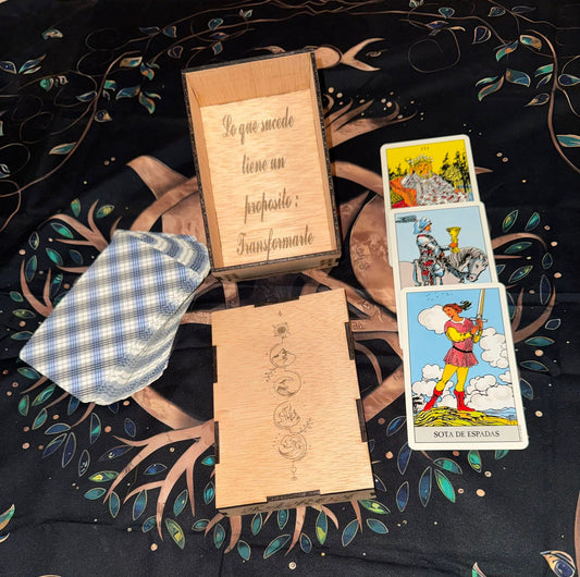 CAJA PARA CARTA TAROT ELEMENTOS
