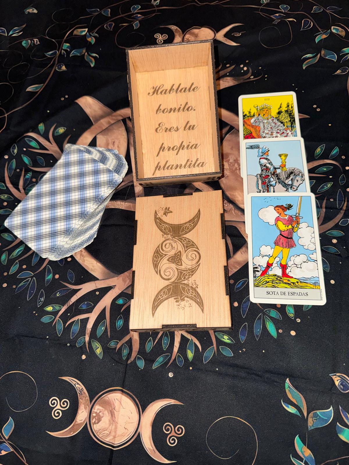 CAJA PARA CARTA TAROT TRIPLE LUNA