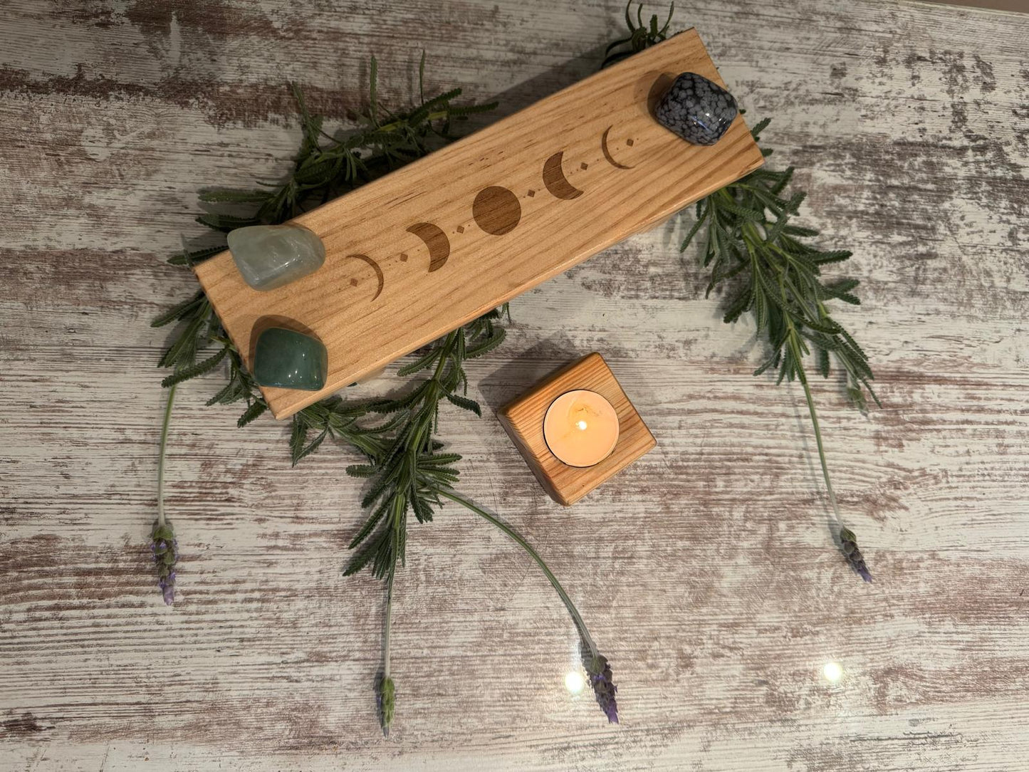 Base Ritual Fases Lunares para Cristales – Activador Energético