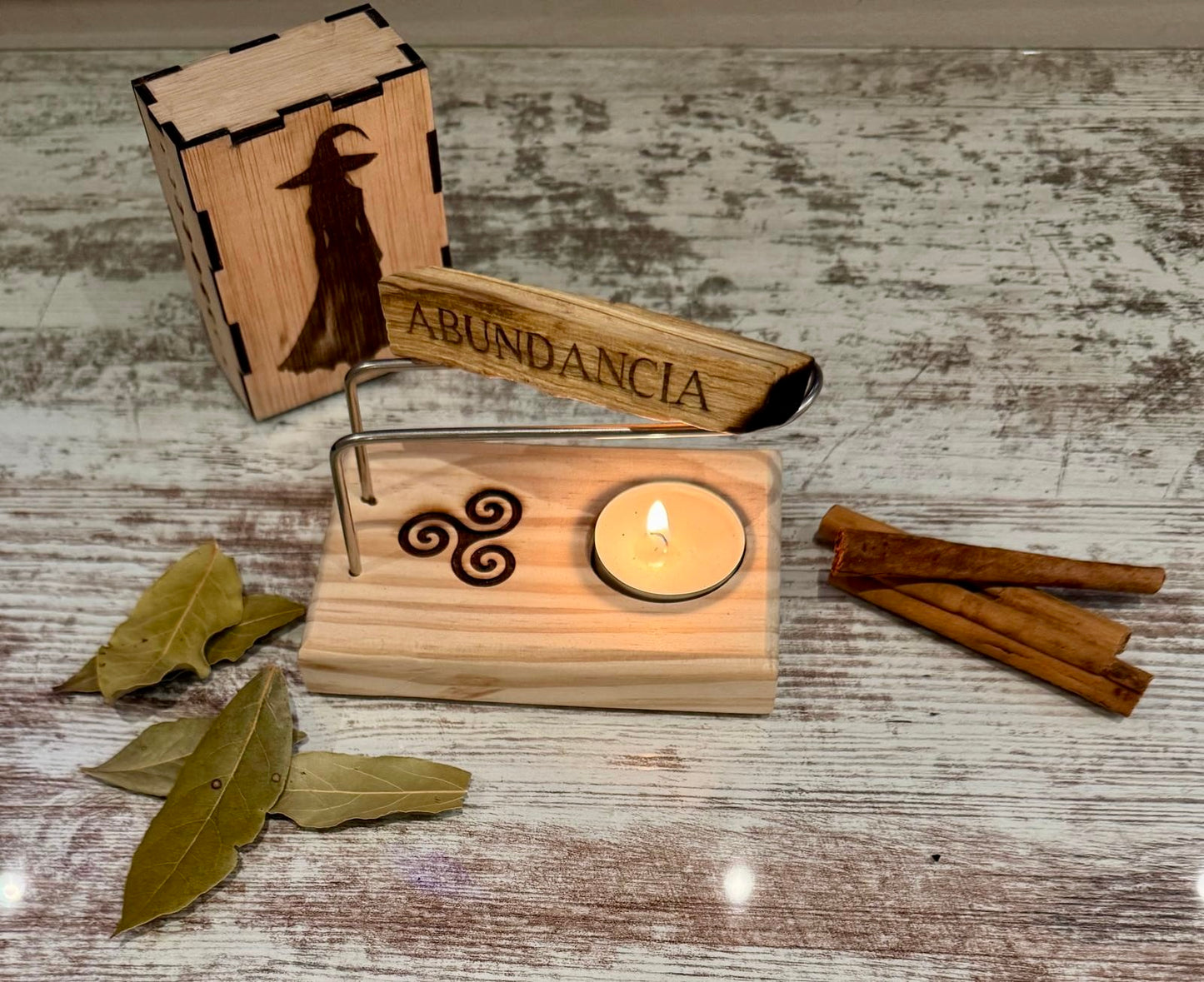 quemador de palosanto trisquel
