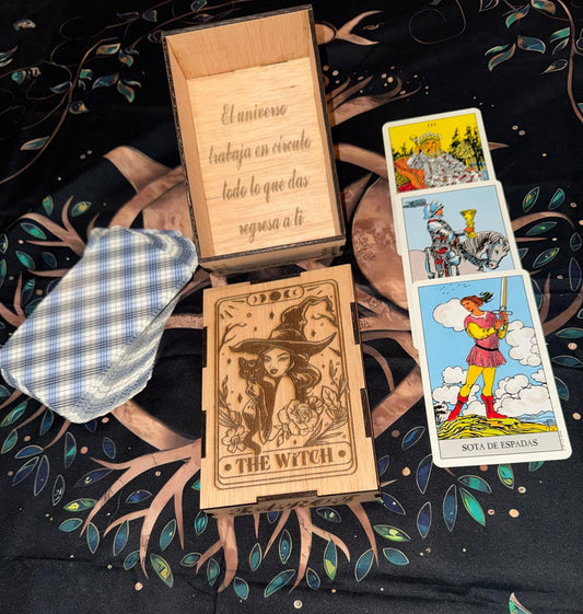 CAJA PARA CARTA TAROT THE WITCH