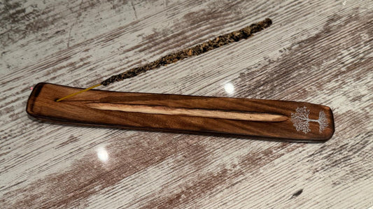 Porta Incienso Árbol de la Vida – Madera Natural