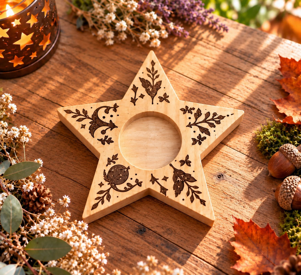 Portavelas de Samhain · Luz y Ciclos