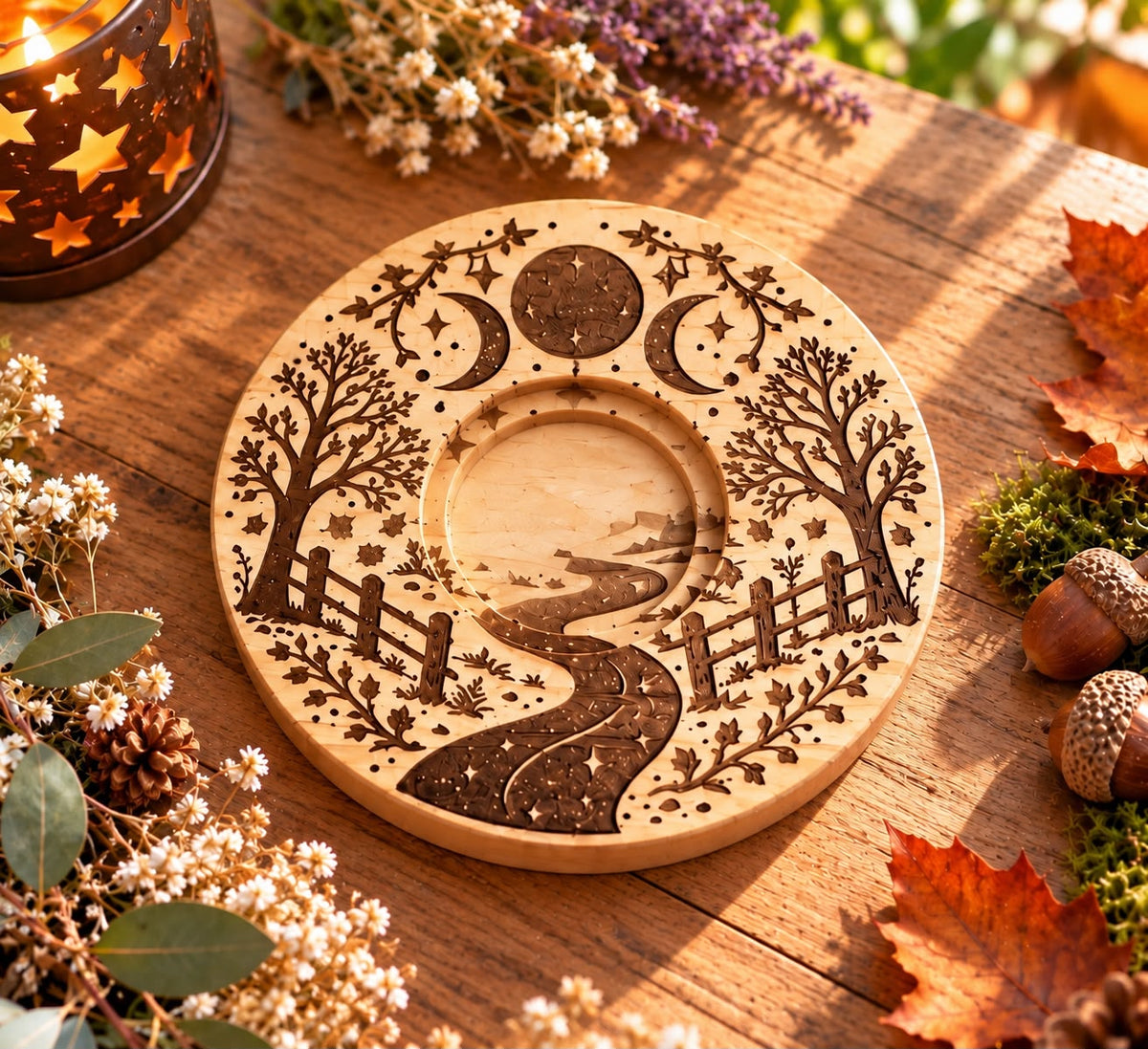 Portavelas de Samhain · Luz y Ciclos