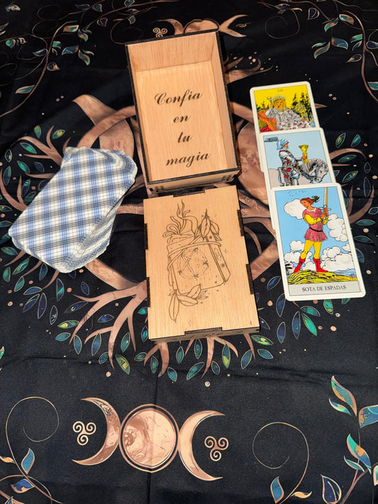 CAJA PARA CARTA TAROT LIBRO